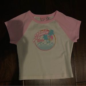 Malibu Barbie cropped tee